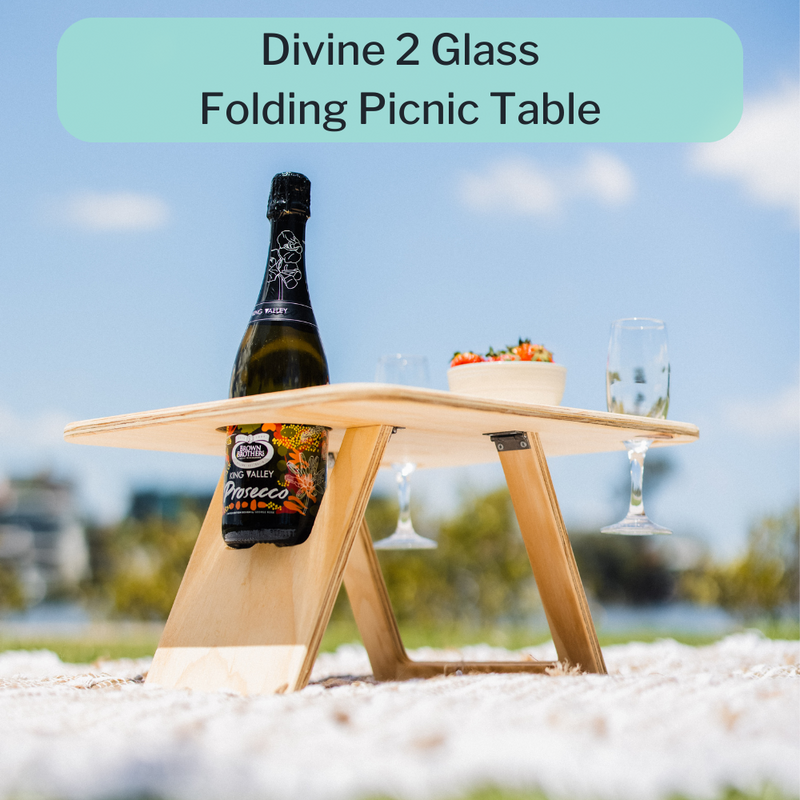 Divine 2 Glass Folding Picnic Table